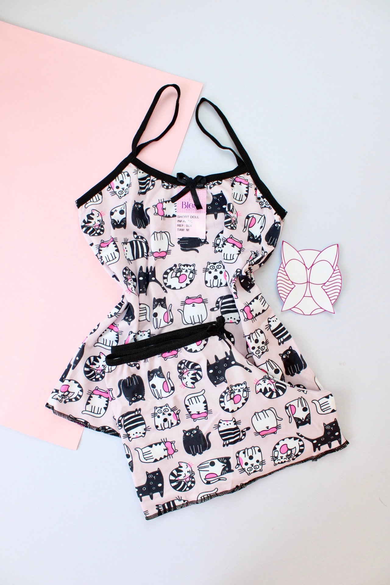 Short Doll Infantil Estampado (Kit 2 unidades sortidas)