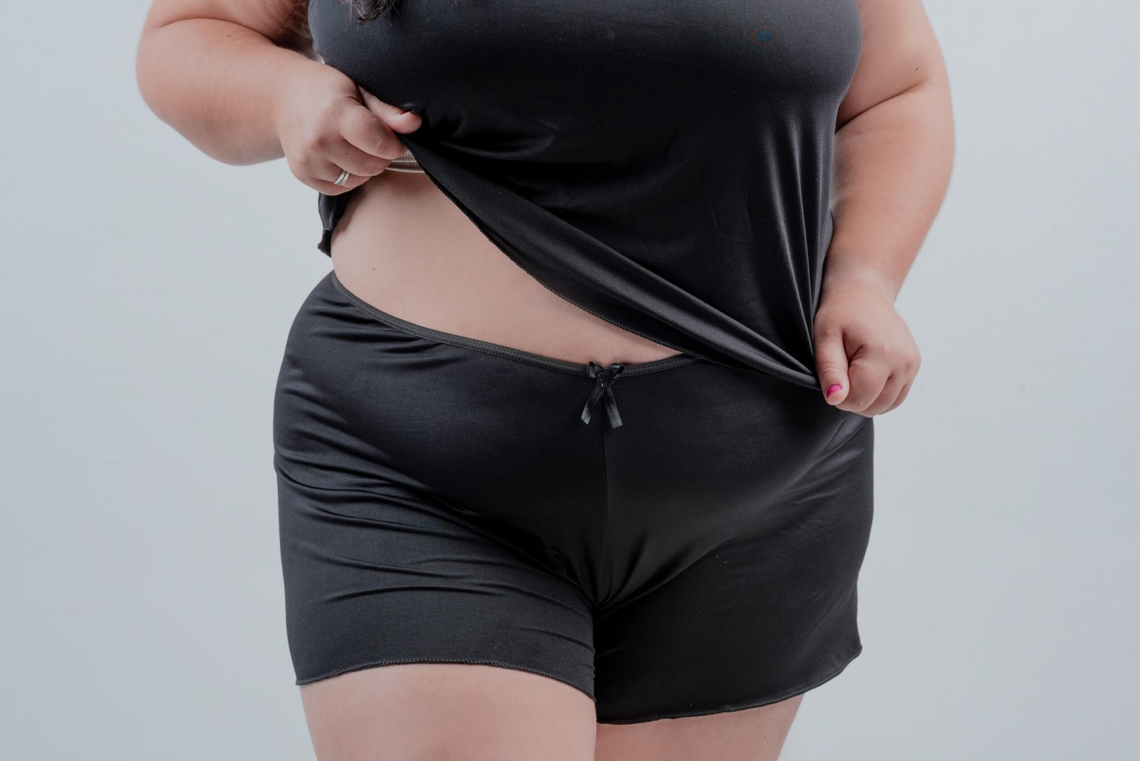 Short Doll Adulto Plus Size Liso Nanda (Kit 2 unidades sortidas)